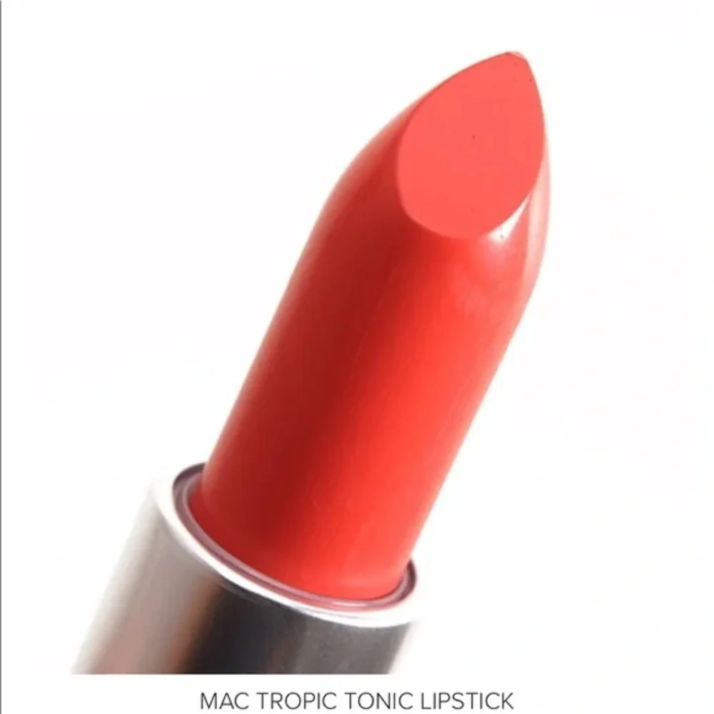 NWT MAC Cremesheen Lipstick Tropic Tonic New in Box Bright Coral DISCONTINUED